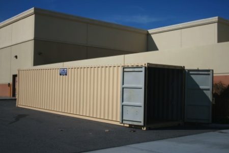 Retail use storage container for rent and sale provided by Sun Pac Storage Containers