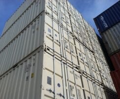 stacked shipping containers